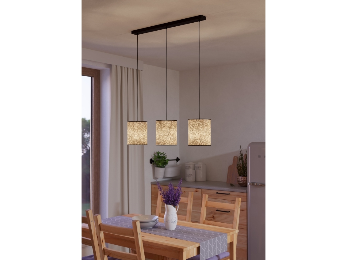 Eglo Butterburn Lång Hylla L860 3xe27 Natur