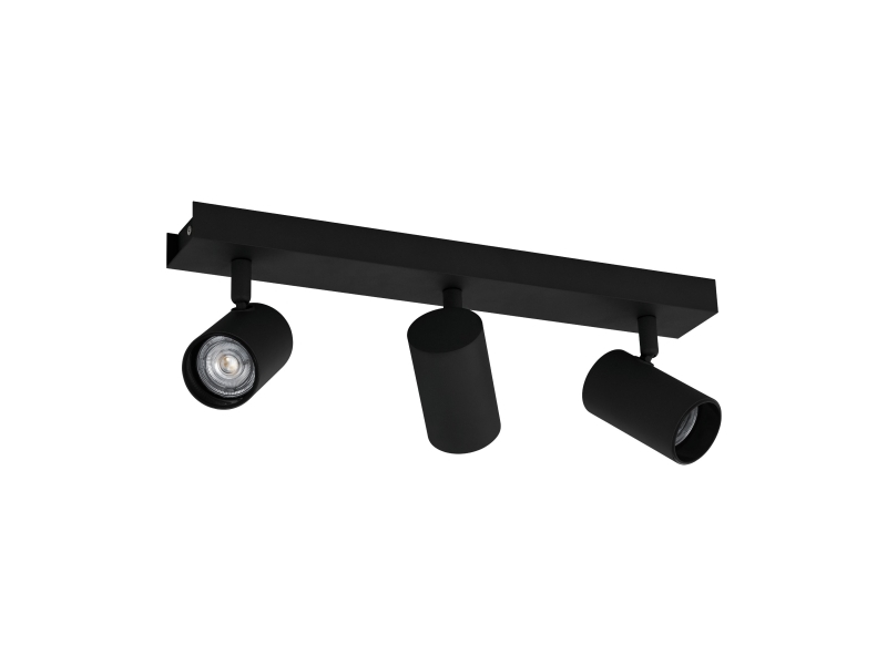 EGLO MEREA PRO 3-spotskinne, sort