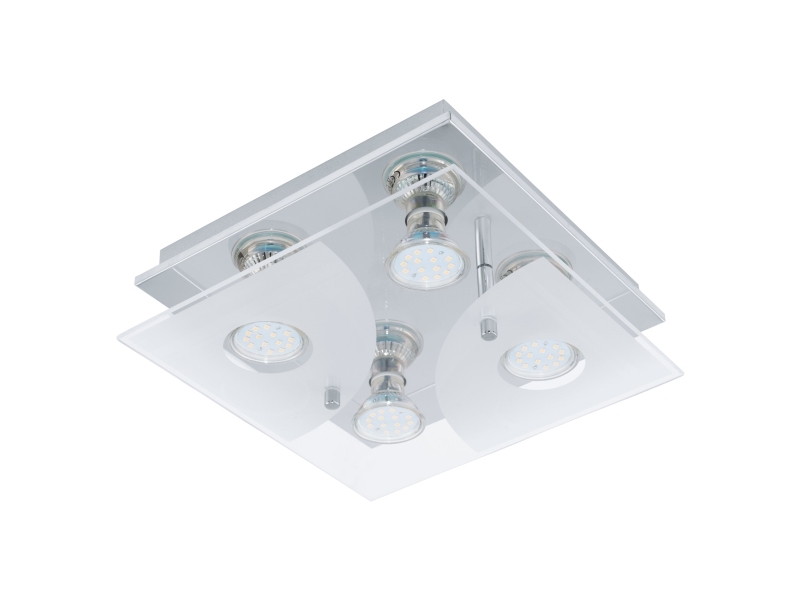 Eglo Cabi Decke 4X3w 4X240lm Chrom/Satin/Klar