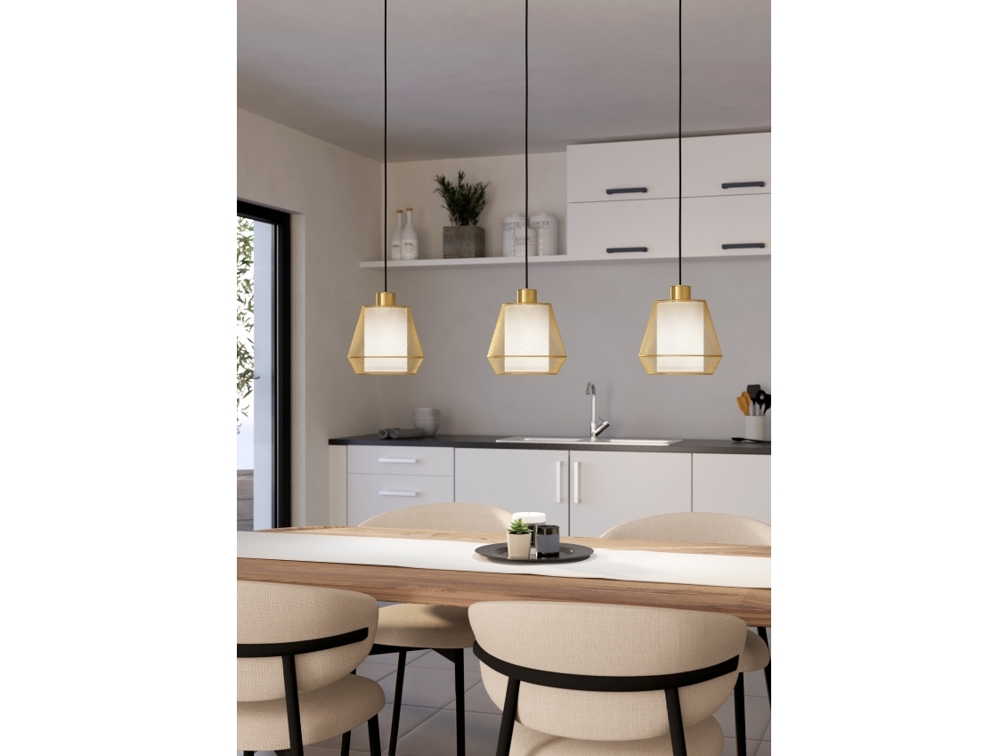 Eglo Citadel Langbord 3l E27 Sort/bm