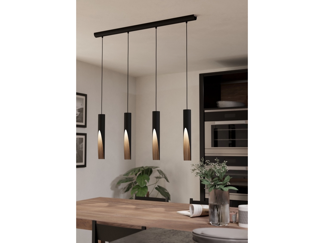 Eglo Barbotto Langbord 4l Gu10 Sort/eg Fsc