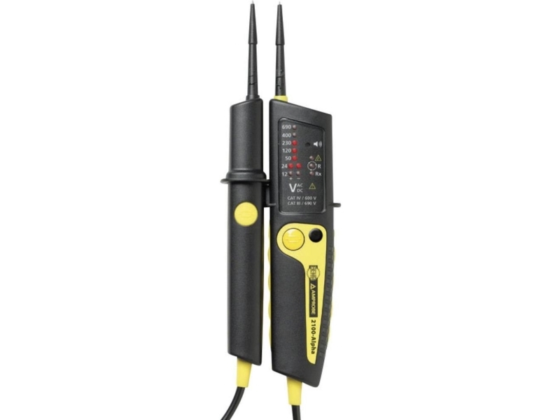 Beha Amprobe 2100-Alpha Zweipoliges Spannungsprüfgerät Cat Iii 1000 V, Cat Iv 600 V Led, Akustik