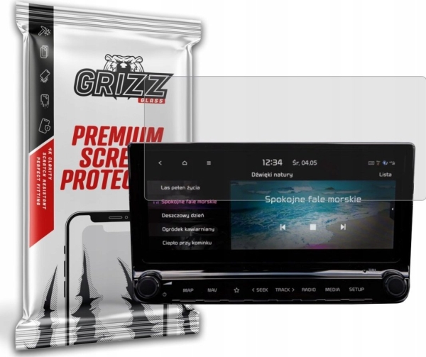 Grizzglass Mat Folie Cardisplay Protection Til Audi Q8