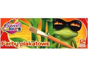 Poster paints 12 farver 20 ml Sweet Colours OTOCKI
