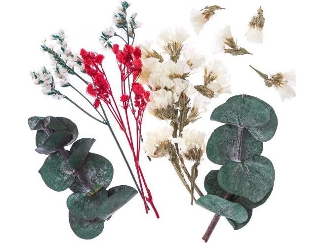 Dp Craft Dry Decorative Flowers, Ecru, Rose