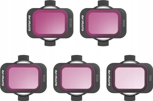 Set Of 5 Filters Sunnylife Nd 8/16/32/64/128 For Dji Avata 2