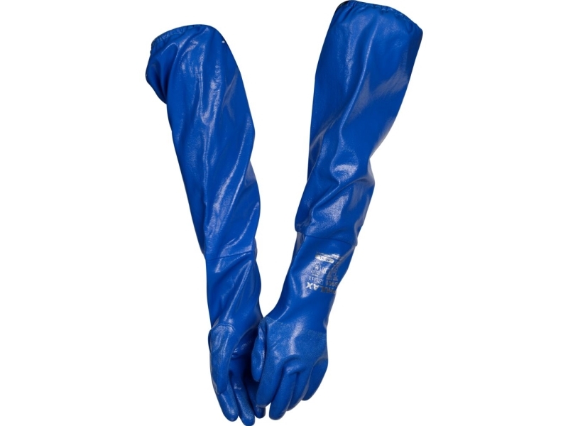 Kemikaliehandske, Phulax, 11, blå, nitril | Verktyg & Verkstad - För verkstaden - Arbetshandskar | GameStuff