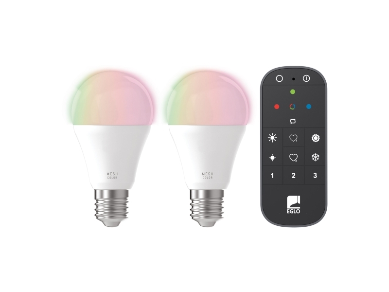 Eglo E27 Led-Z A60 Rgbtw 9W 806Lm Opal 2 Stk W/Remote Z