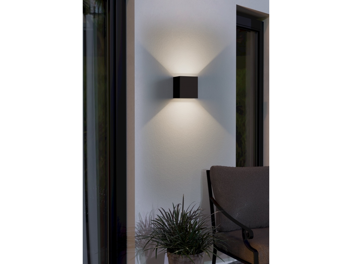 EGLO CALPINO 3 UTOMHUSVÄGG 840LM IP54 SVART | Belysning - Utomhusbelysning | GameStuff