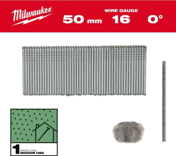 MILWAUKEE 16G/50 mm/0° SHAPES för M18 FN16GS (2500 st) | Elverktyg - Sågblad - Tigersågblad | GameStuff