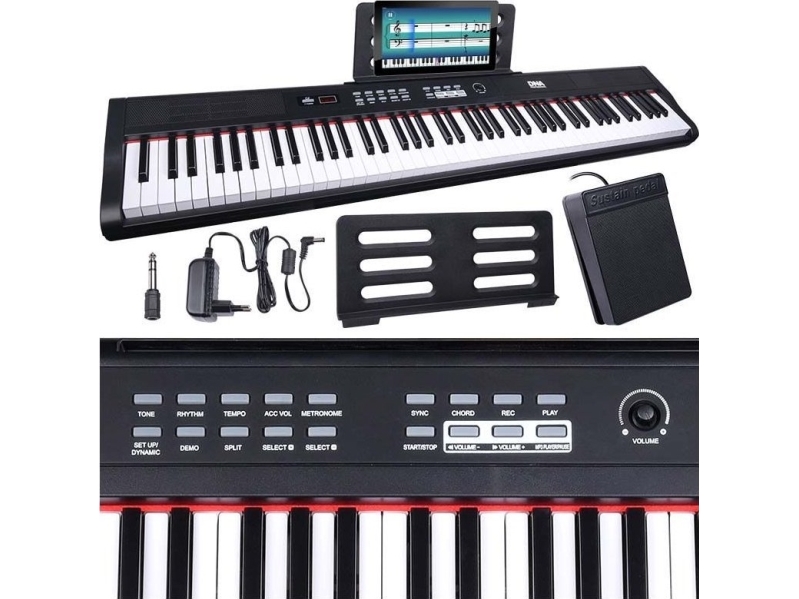 DNA DNA PP 88 digitalpiano i fullstorlek tangentbord för inlärning | Hobby - Musikinstrument - Kontroller | GameStuff