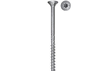 Fischer Powerfast spånskrue BZ delgevind. 3,5x40mm, undersænket hoved. BZ/udendørs, TX20 UH, pakke a 200stk