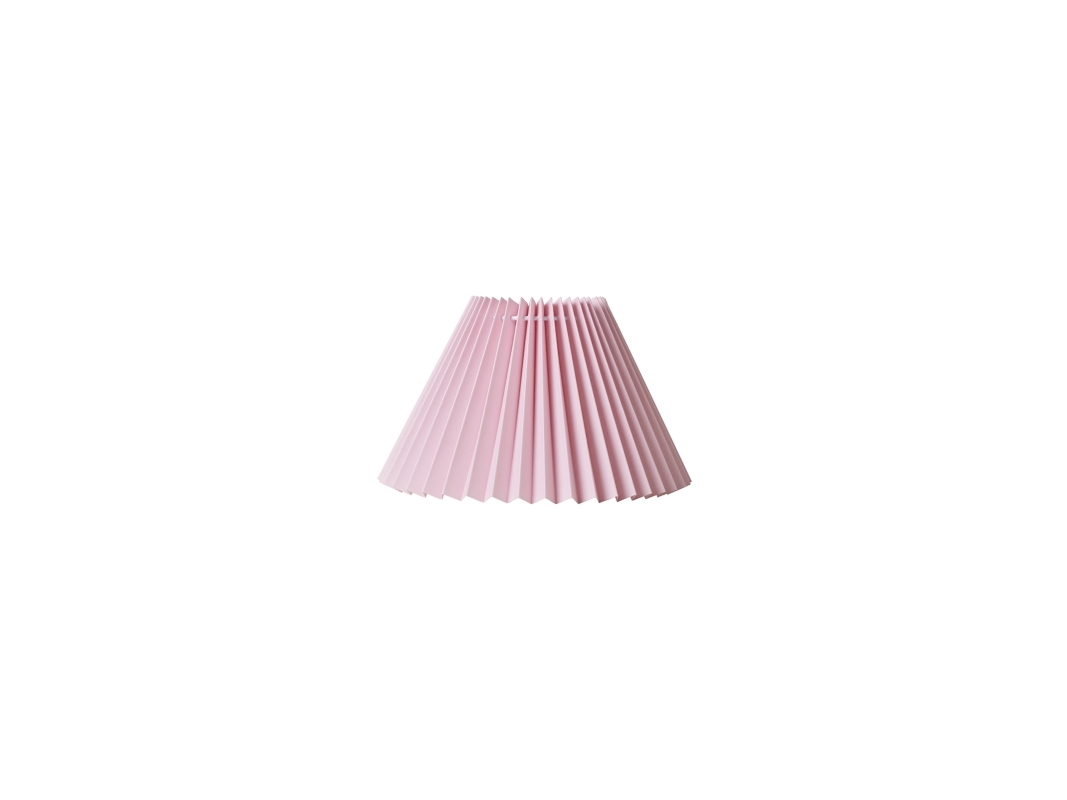 Nielsen Light Emma Hacienda Plisse lampeskærm, lyserød, H16 cm