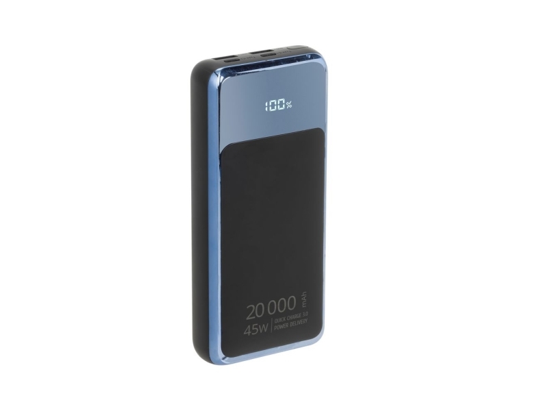 Rivacase Power Bank 20000 Mah Qc/Pd 45W Lcd Für Laptop Schwarz
