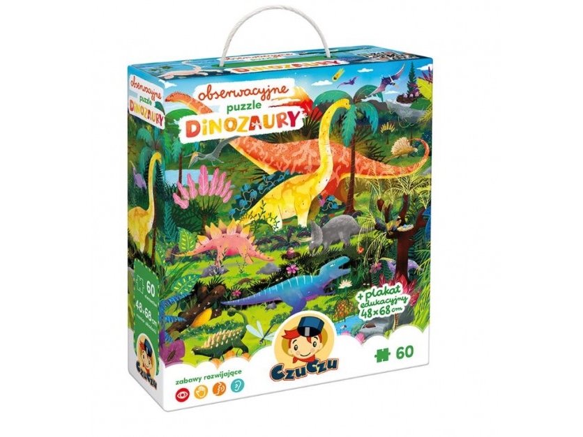 Czuczu Beobachtungspuzzle Dinosaurier 60 Elemente