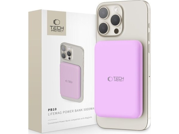 Powerbank Tech-Protect Tech-Protect Pb10 Lifemag Magsafe Power Bank 5000Mah Lilac