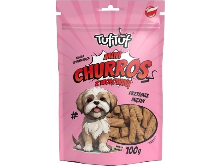 Bult Tuf Tuf Przysmak Dla Psa Mini Churros Z Wołowiną 100G