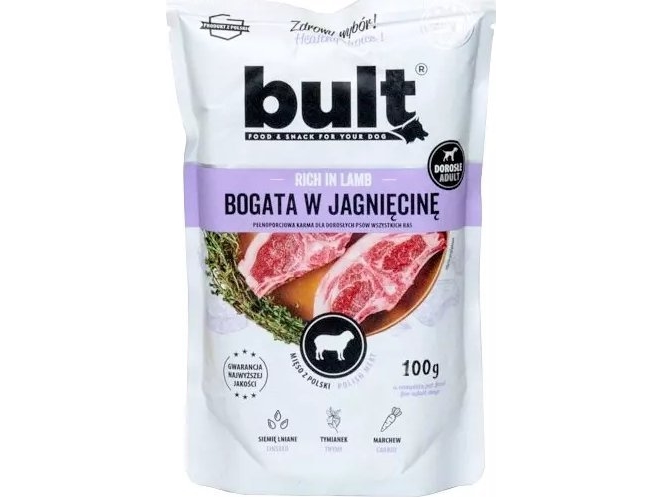 Bult Bult Hundenassfutter Fleischbällchen Mit Lamm 100G