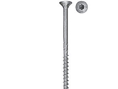Powerfast Spånskrue Bz - Delgev., 4,5X40mm, Bz/Udendørs, Tx20 Uh, Pakke A 200Stk
