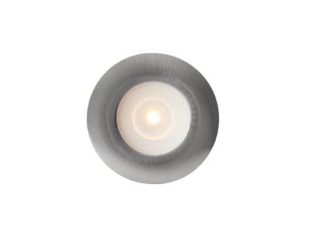Downlight Thin G2 Brushed Steel 3000k 225lm 90° Ljusspridning 2 1w 700ma Integrerad Kopplingsplint Lagsta Monteringshöjd 10 Mm.