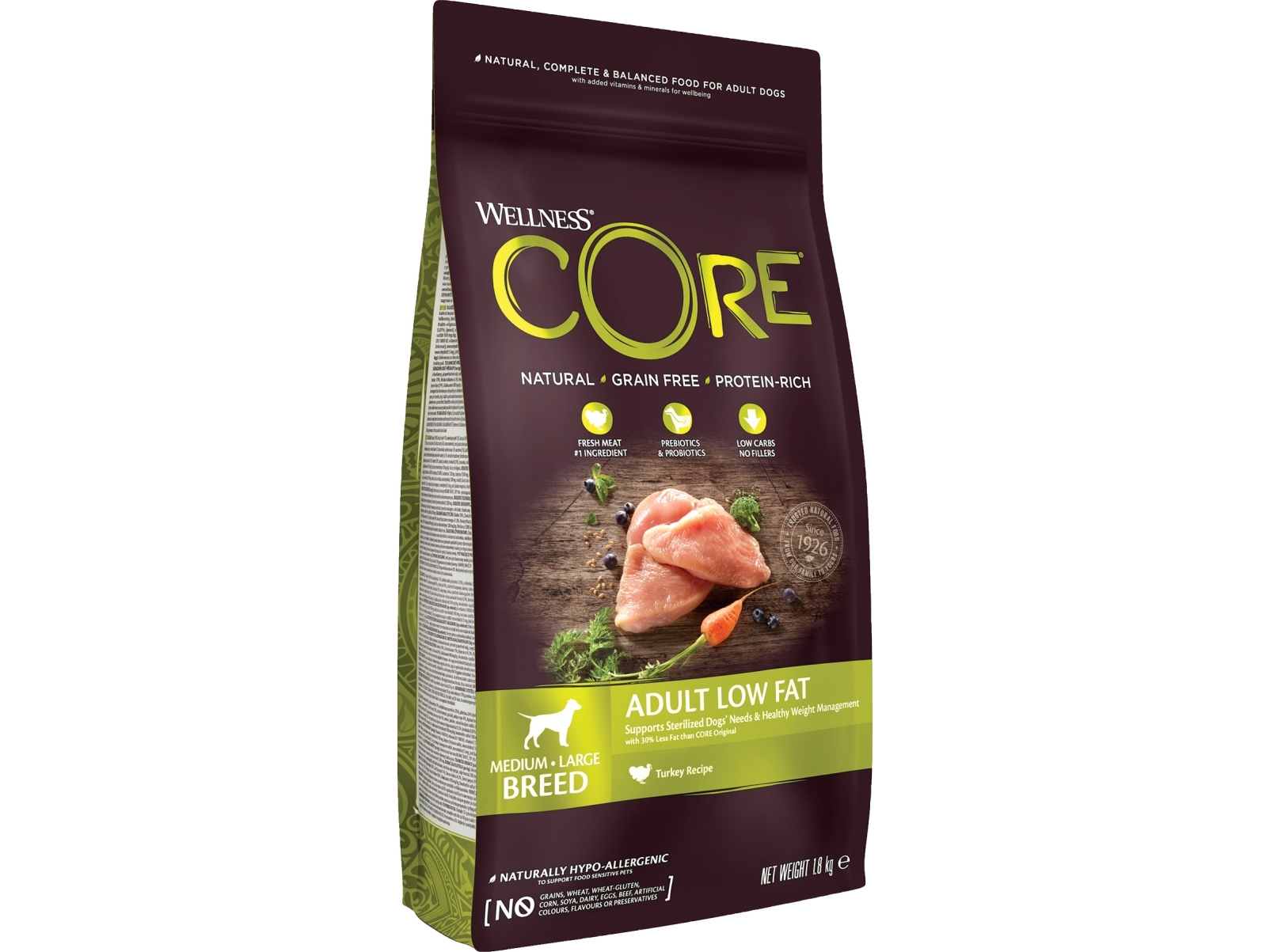 Core Adult Low Fat Turkey Medium/Large 1,8 Kg