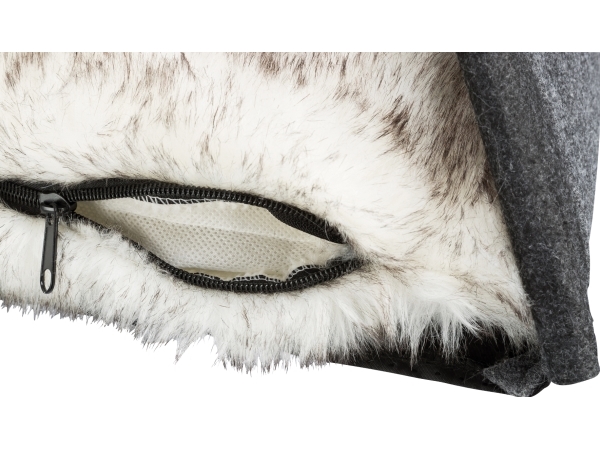 Trixie Tipi Cave, Felt, 70 × 70 × 70 Cm, Anthracite