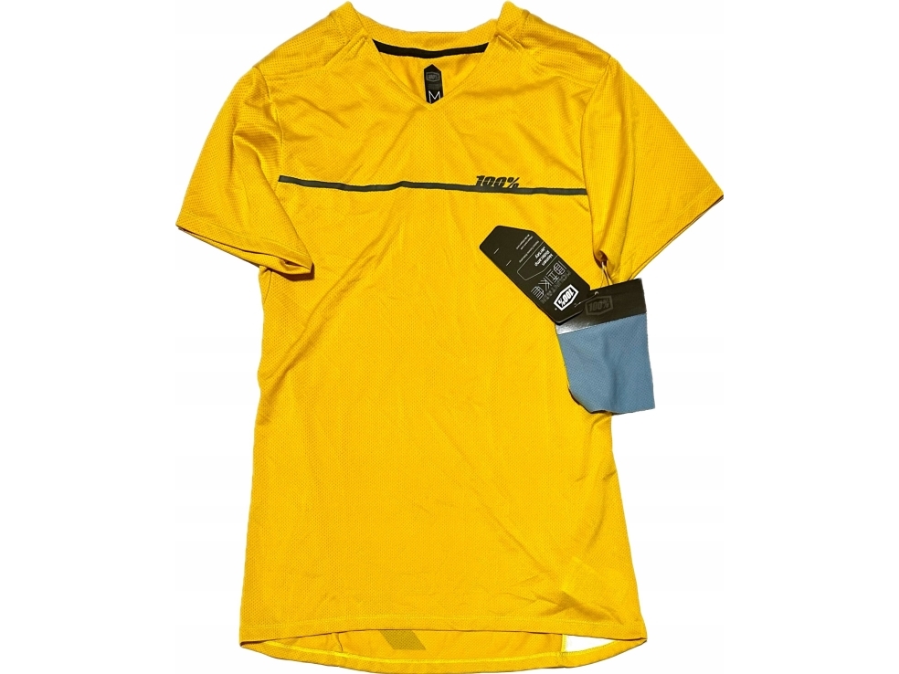 100% dames T-shirt 100% RIDECAMP, kortærmet, sennep str. M (NEW)