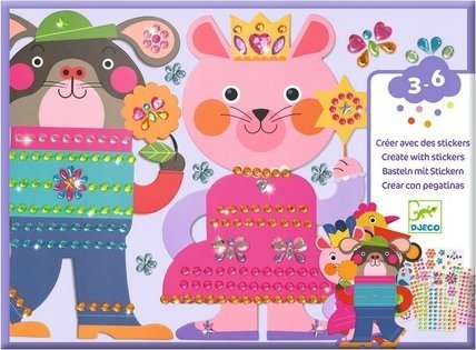 Djeco Create with Stickers - Glitter (DJ00090) (DJ00090)