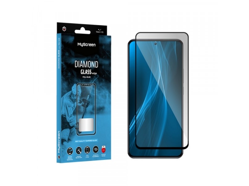 Myscreen Protector Myscreen Protector - Diamond Glass Lite Edge Full Glue Gehärtetes Glas Für Leicht Abgerundete Bildschirme Für Apple Iphone 16 Plus