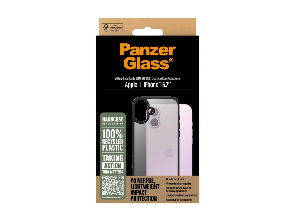 Panzerglass Hardcase Transparent Iphone 16 Plus, Cover, Apple, Apple - Iphone 16 Plus, Transparent