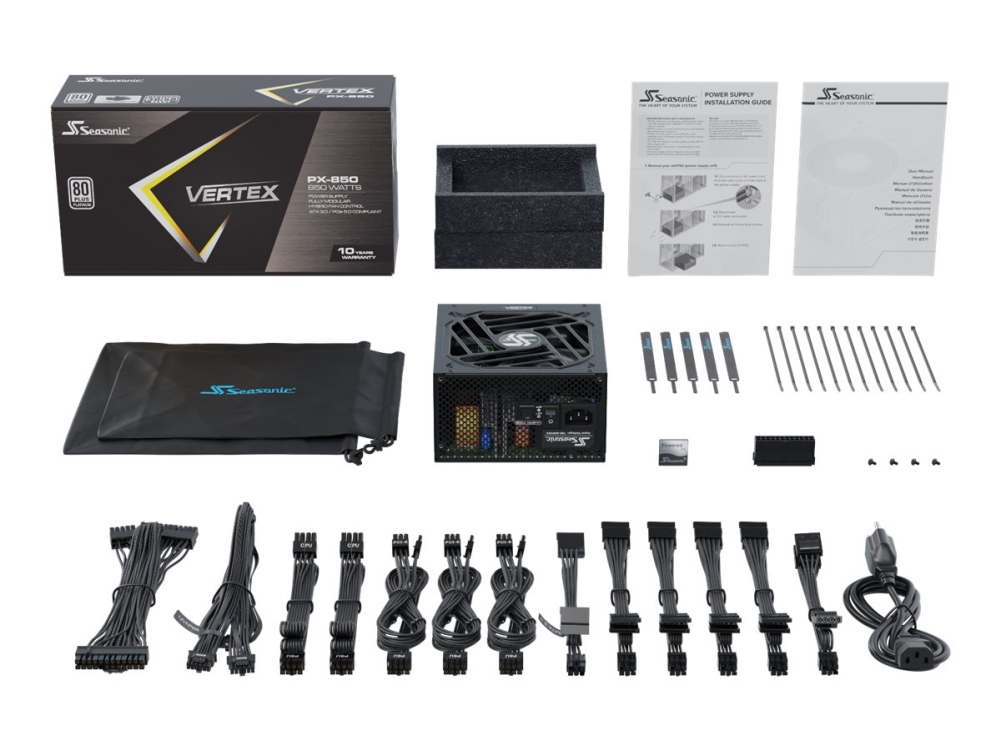 Seasonic Vertex 850 Strømforsyning Intern Atx12v Plus Platinum 100 240 850 Watt