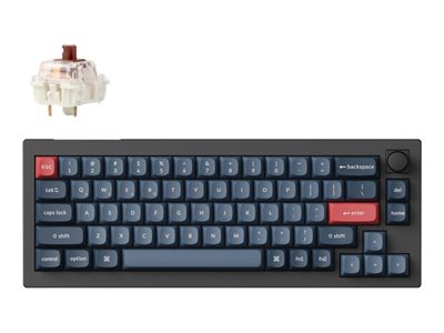 Keychron V2M-D3, Langallinen & langaton, USB + RF Wireless + Bluetooth, Magnetic-mechanical key switch, QWERTY, RGB LED, musta, Hiili