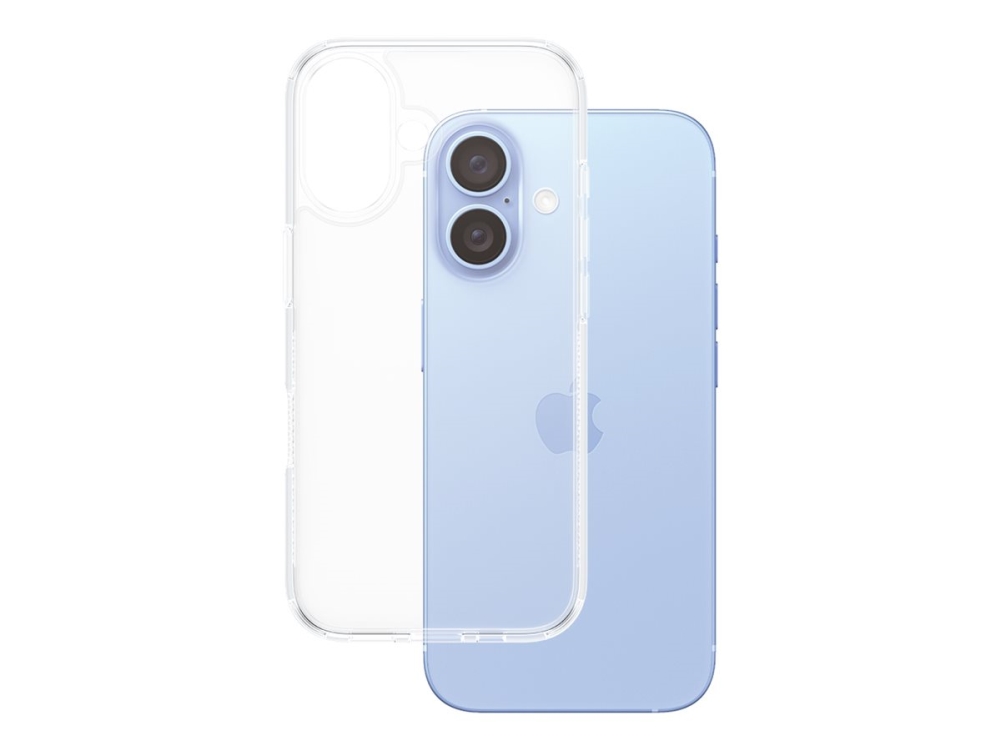 PanzerGlass HardCase - Baksidesskydd för mobiltelefon - polykarbonat, termoplastisk polyuretan (TPU) - transparent - för Apple iPhone 16 | Tele & GPS - Mobil tillbehör - Skärmskydd | GameStuff