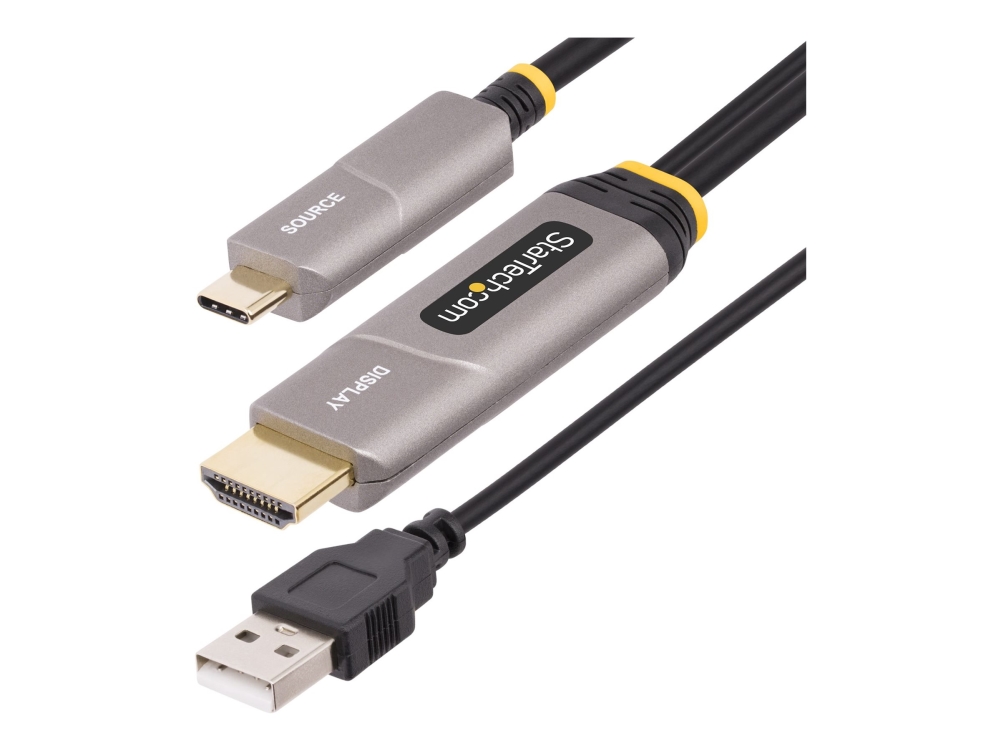 Startech.Com 30Ft (9.15M) Usb-C To Hdmi 2.0 Active Optical Cable, 4K 60Hz - Hdmi-Kabel - Usb-C Han Til Hdmi, Usb (Kun Strøm) Han - 9.15 M - Afskærmet