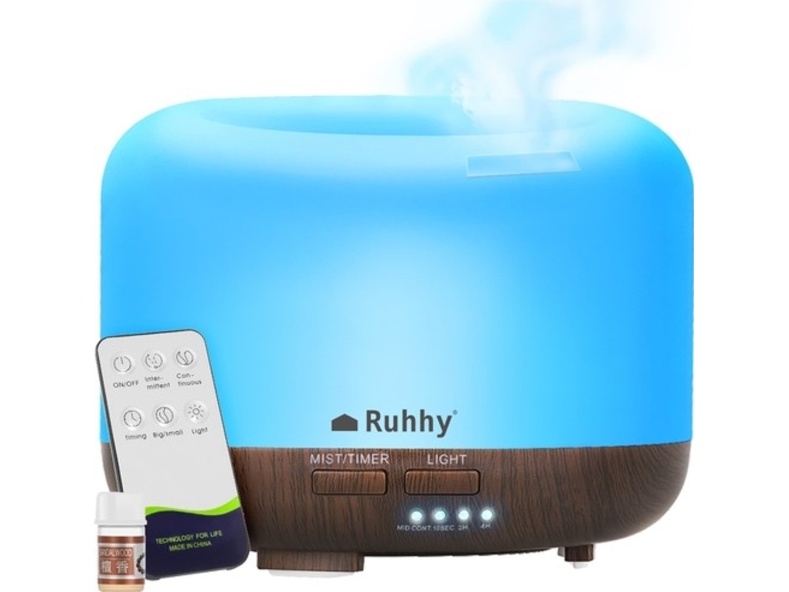 Ruhhy Aroma Diffuser - Led Luftfukter Med Fjernkontroll N23511