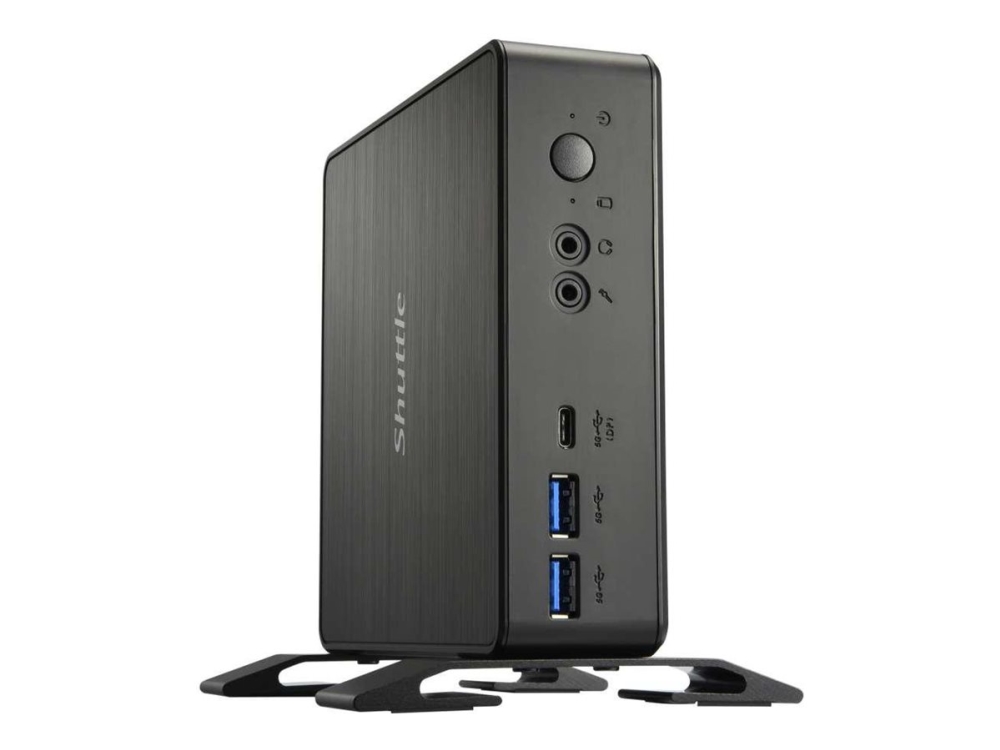 Shuttle Xpc Nano Nc4010xa - Barebone - Mini Pc 1 X Celeron 7305 / Op Til 4.4 Ghz - Ram 4 Gb - Uhd Graphics 620 - Gigabit Ethernet - Sort