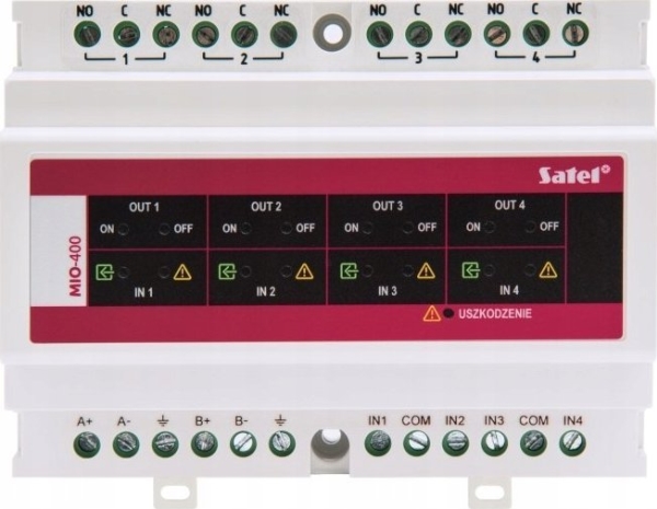 Satel SATEL MIO-400 modul för konventionella in-/utgångar (till adresserbara centraler) | Lauritz Knudsen - Övrige El-artiklar (LK) - LK IHC®-kontroll | GameStuff