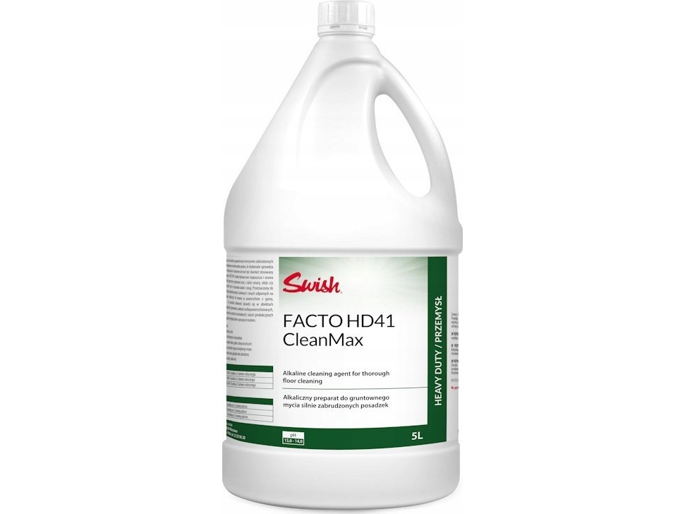 Swish Swish - Facto HD 41 CleanMax, fedt-/olie-/smudsfjerner, koncentreret, 5 l