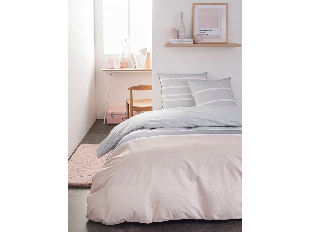 TODAY Påslakan i bomull SOFT PINK, vändbart | Baby & barn - Textil och kläder | GameStuff