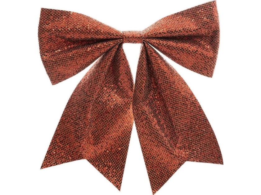 Juledekoration Atmosphera Dekorativ sløjfe i plast, 30 x 37 cm