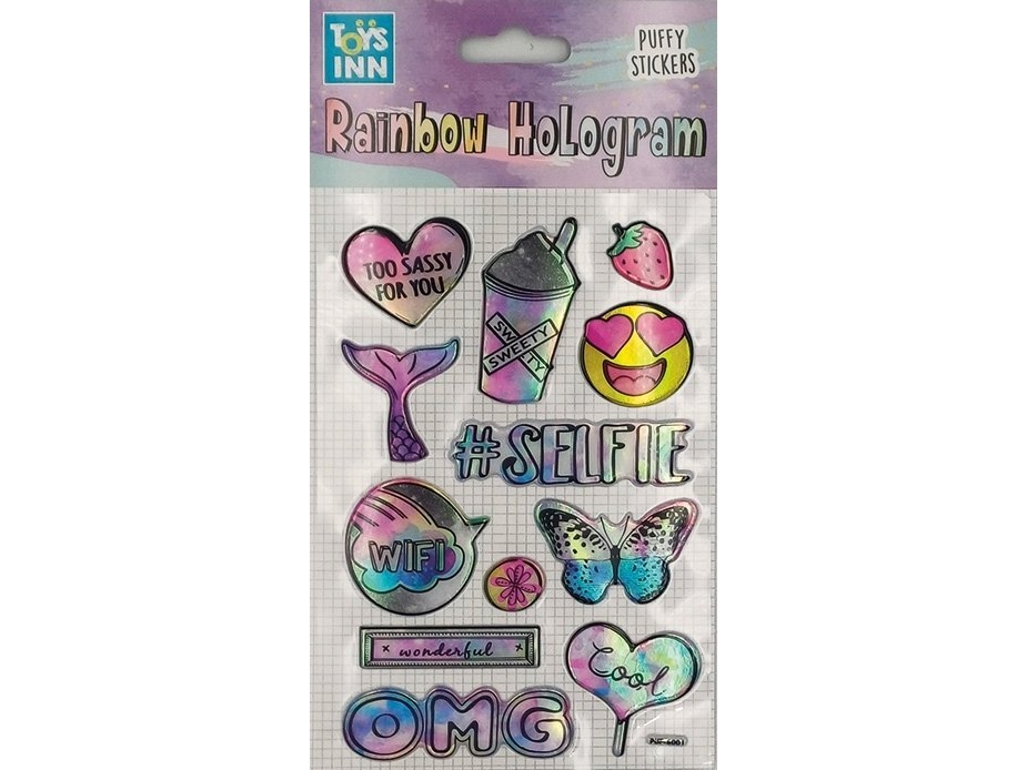 Stnux Rainbow hologram klistermærker - selfie 8417 STNUX p6