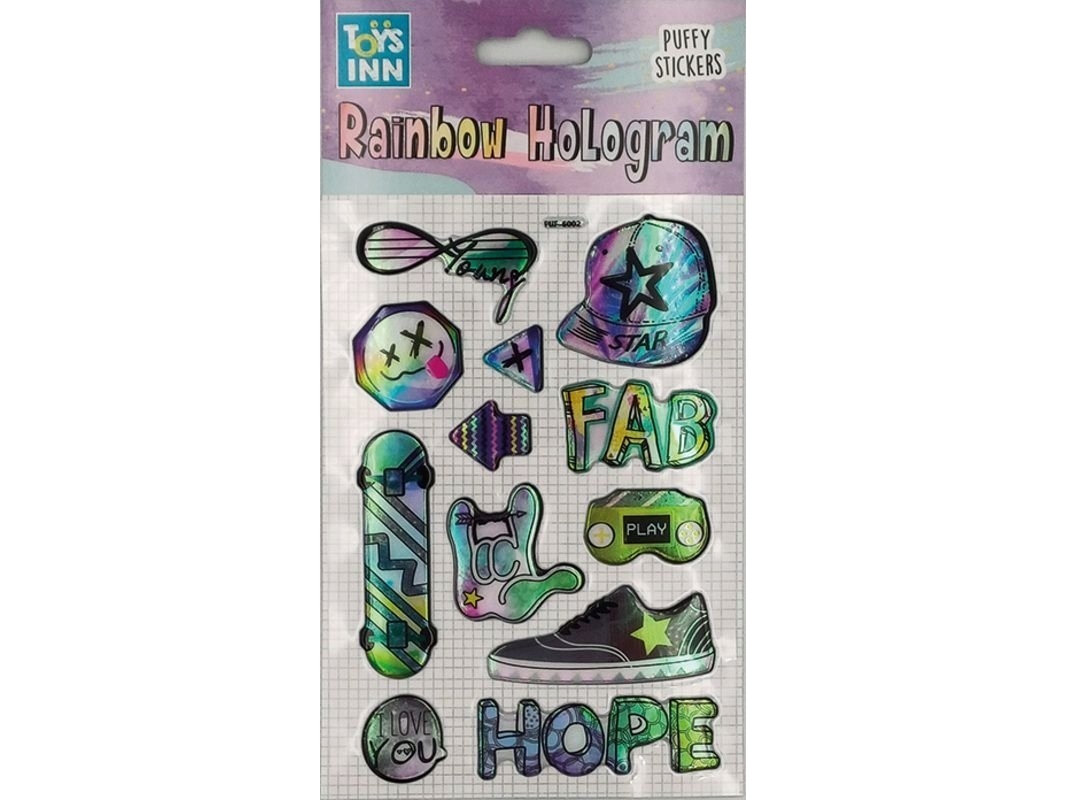 Stnux Regenbogen-Hologramm Aufkleber - Fab 8615 P6