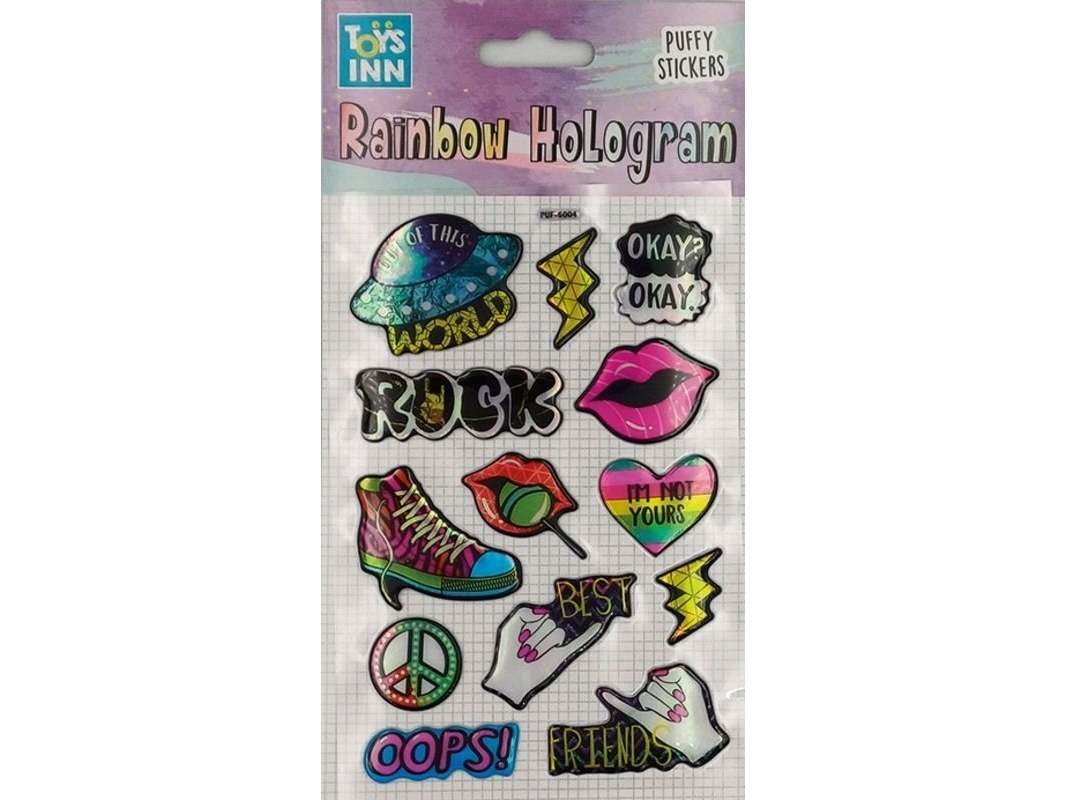 Stnux Regenbogen-Hologramm Sticker - Rock 8639 Stnux P6