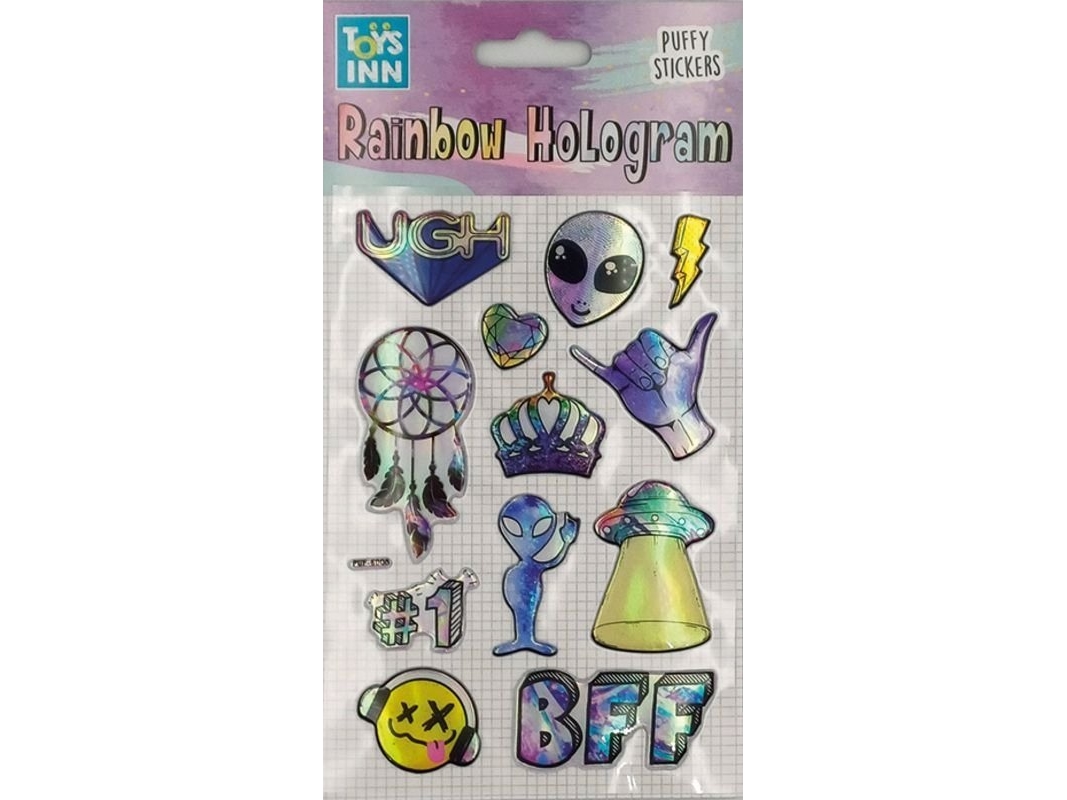 Stnux Naklejki rainbow hologram - alien 8677 p6