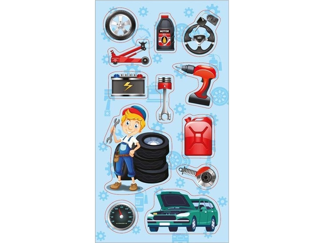 Incood klistermærker til bilmekanikere