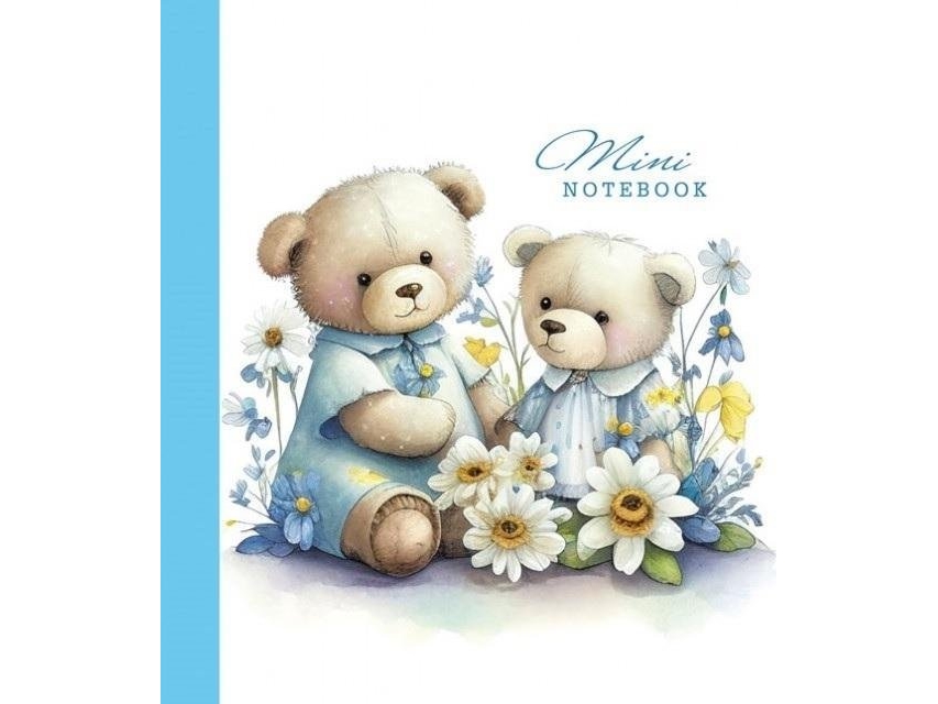 Fresh Dekoratives Notizbuch 100X100/48K Kariert Fresh Bears
