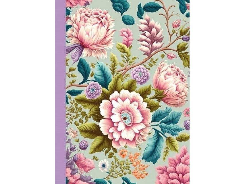 Frischer Notizblock Dekorativ 105X148/48K Gitter Tw Flora