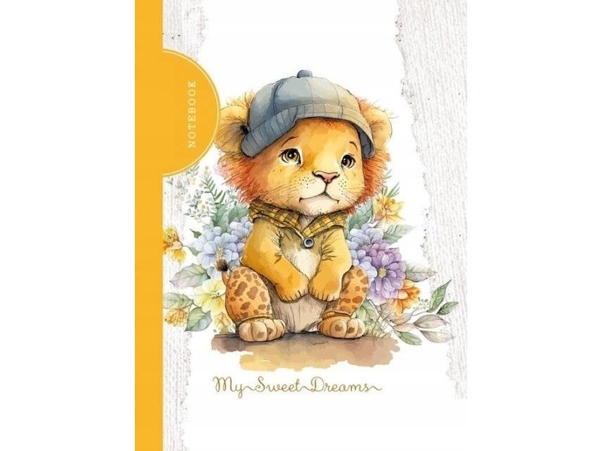 Fresh Dekoratives Notizbuch 105X148/48K Gitter Tw Lion Fresh