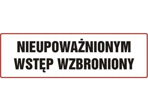 PROCERA TDC-skilt, uautoriseret adgang 1