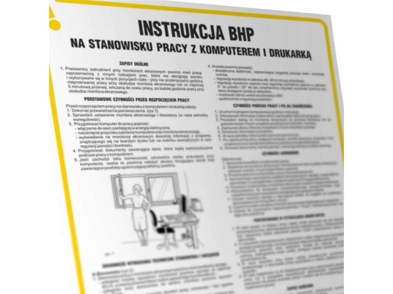 Procera Tdc-Skilt, Instruktion Til Arbejdsplads Med Computer Og Printer